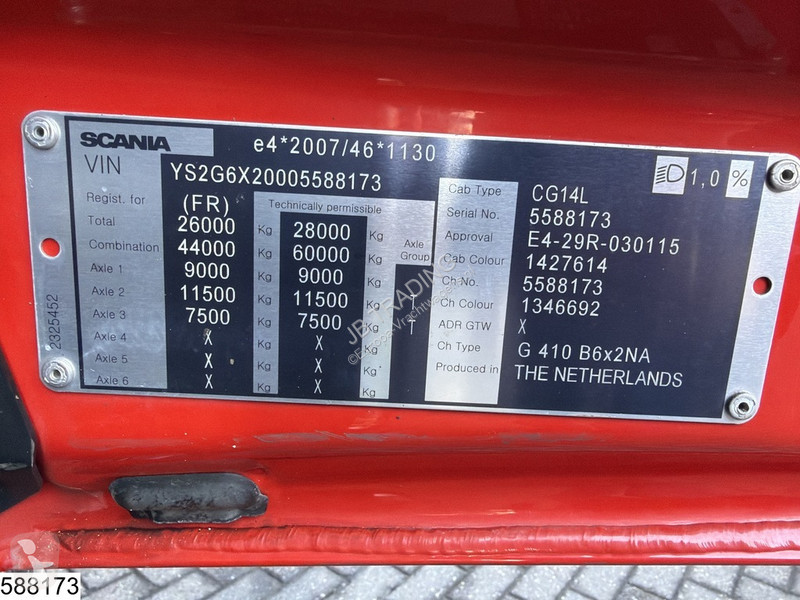 شاحنة Scania 410 XT EURO 6d, CN, Retarder, PTO,...