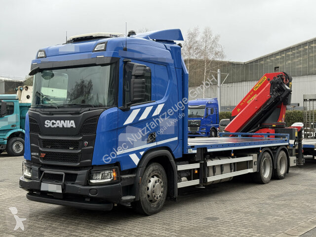شاحنة Scania R500 6x4 Pritsche mit Kran...