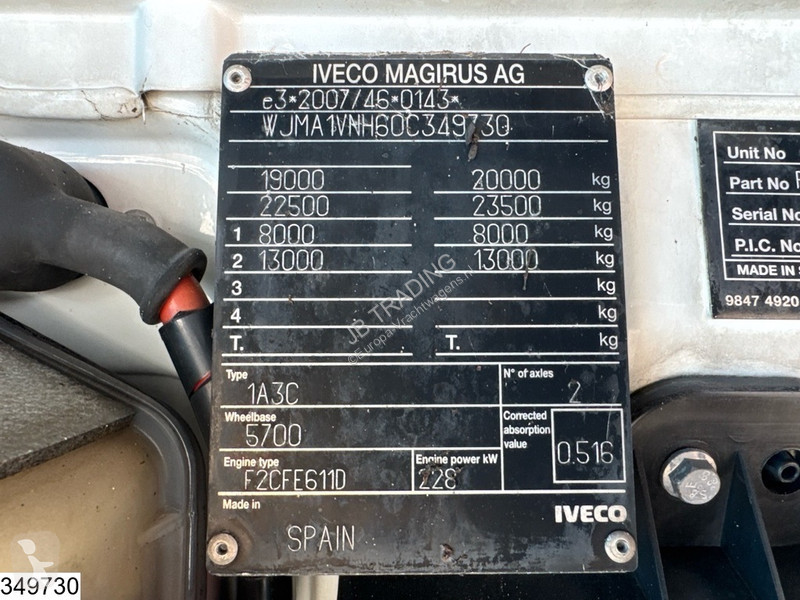 شاحنة Iveco 310 EURO 6, Palfinger, Remote,...