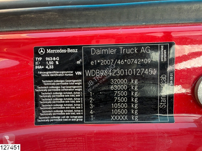 Mercedes 3243 8x4, EURO 6, Steel suspension,...