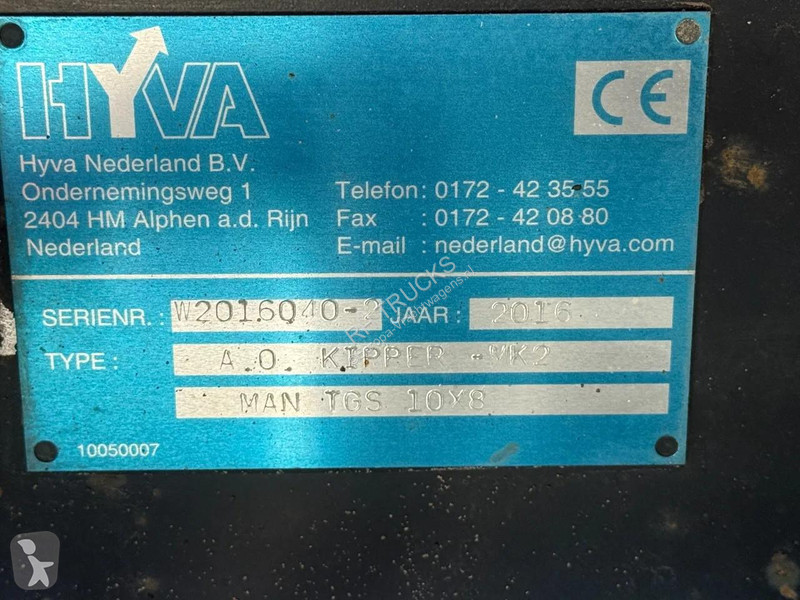 شاحنة MAN 49.480 10X8 EURO 6 HYVA KIPPER