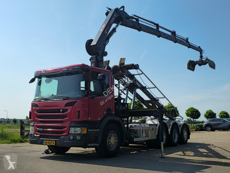 شاحنة Scania 410 CRANE/CONTAINER!! ZERO...