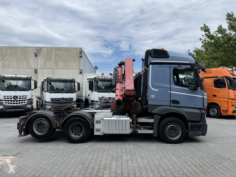 شاحنة Mercedes 2548 LS 6X2 Kran HMF 3220 bis 16...