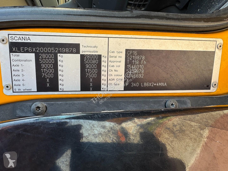 شاحنة Scania P114340 6x2 Saug- / Druck, Vacuum,...