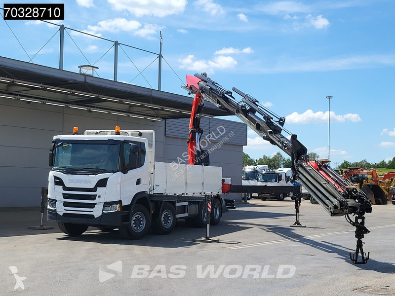 شاحنة Scania 450 8X4 FASSI F710RA.2.25 Crane...