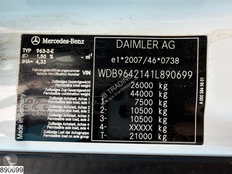شاحنة Mercedes 2640 6x4, EURO 6 , HIAB, Remote