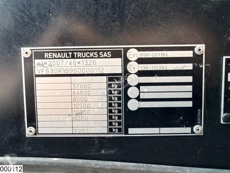 شاحنة Renault C 430 EURO 6, Palfinger, PTO