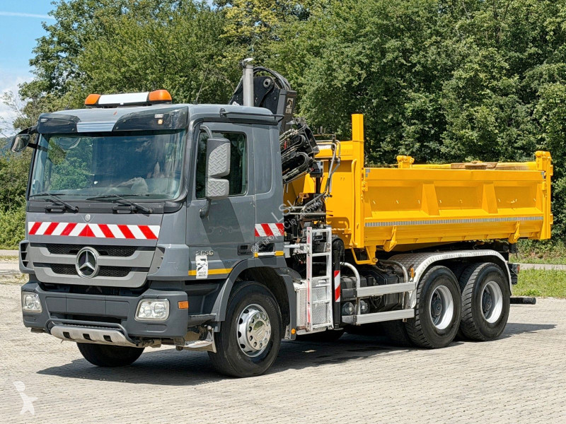 شاحنة Mercedes ACTROS * KIPPER 4,80 + KRAN/FUNK...