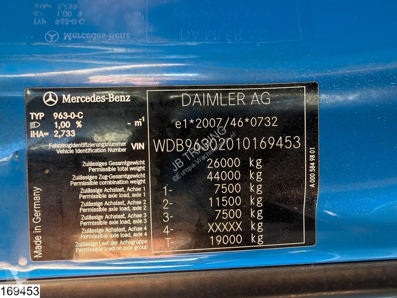 Camión Mercedes 2543 EURO 6, PTO