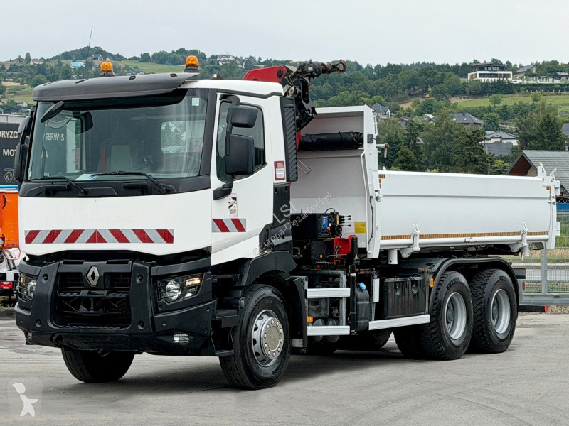 شاحنة Renault C 380* KIPPER 5,20 m* KRAN/FUNK *...