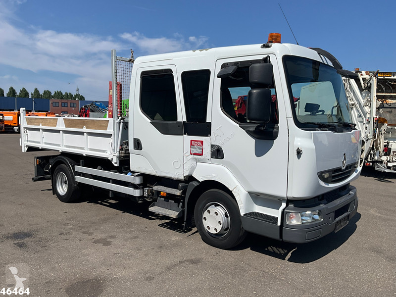 شاحنة Renault 180 Kipper HMF laadkraan Just...