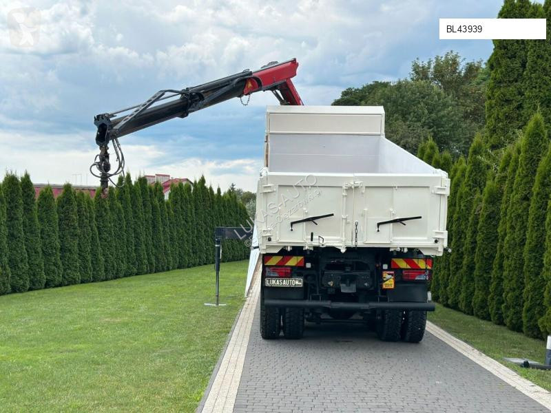 شاحنة MAN TGS 440 / 8x4 /CRANE HMF 1530/ TIPPER