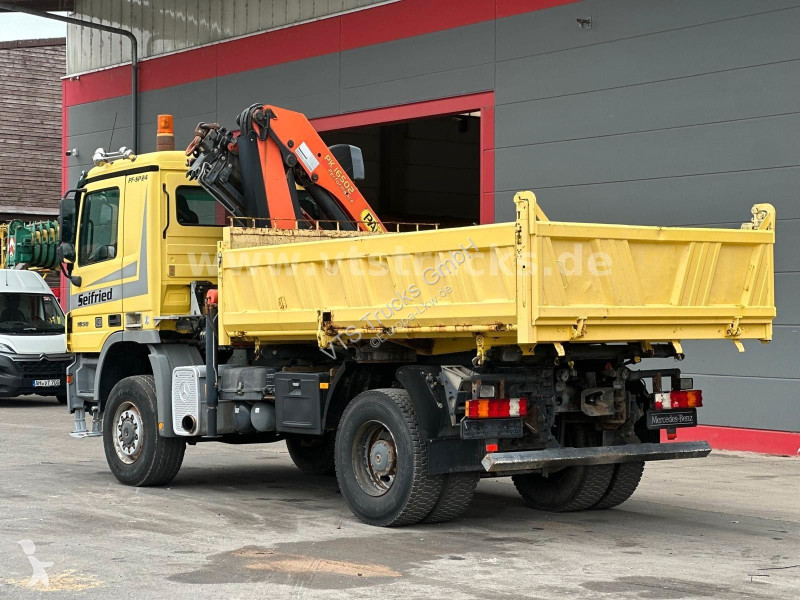 Camion Mercedes 1850 V8 MP2 4x4 BB Meiller-DSK,...