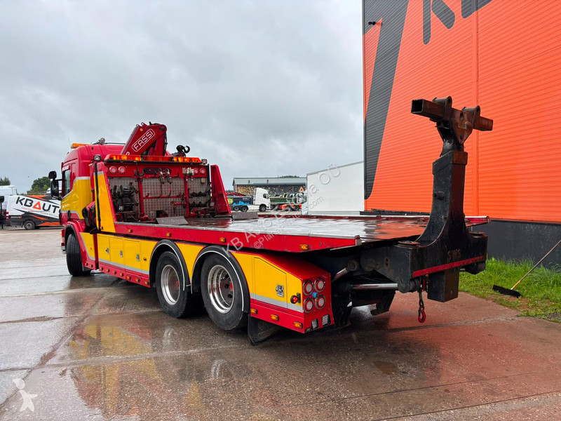 شاحنة Scania P 114 6x2 SWS PF100 / 2x 5 ton+10...