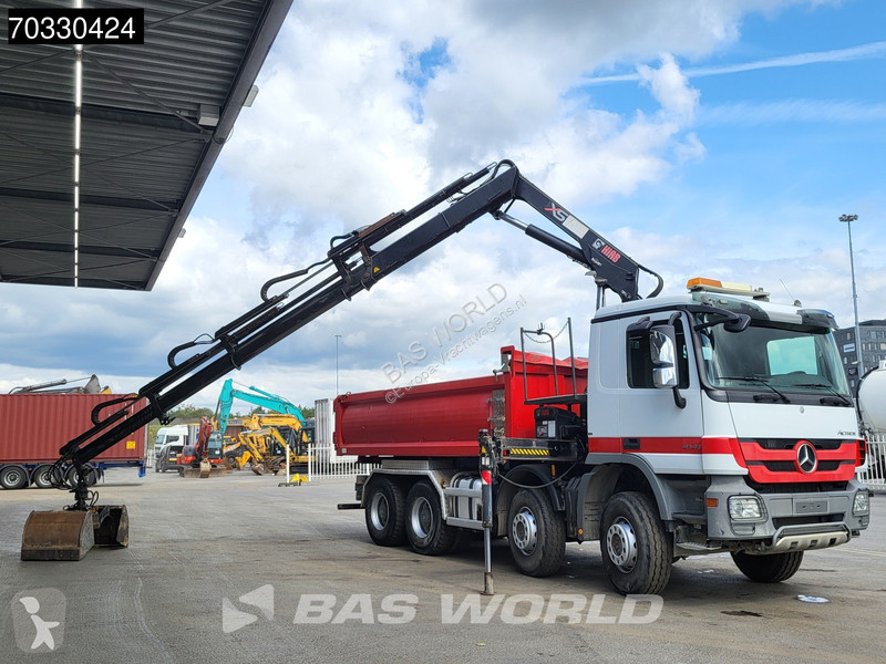 شاحنة Mercedes 4141 8X4 HIAB 166 D-4 Hiduo...