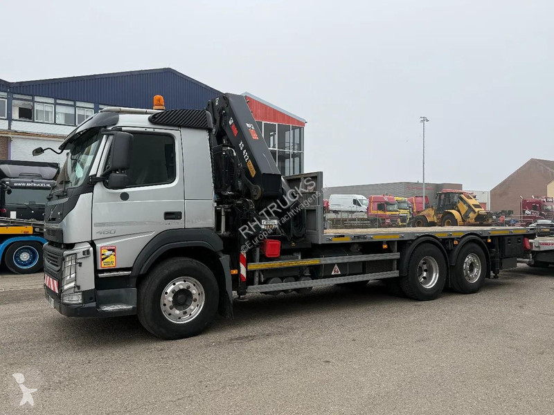 شاحنة Volvo 460 6X2 HIAB 422-6 + 2 AXLE TRAILER