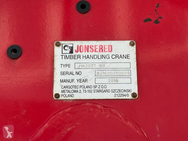 شاحنة DAF 530 6X4 EURO 6 + JONSERED J1620ZT 93...