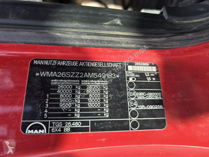 شاحنة MAN TGS 26.480 6X4 BB TGS 26.480 6X4 BB,...