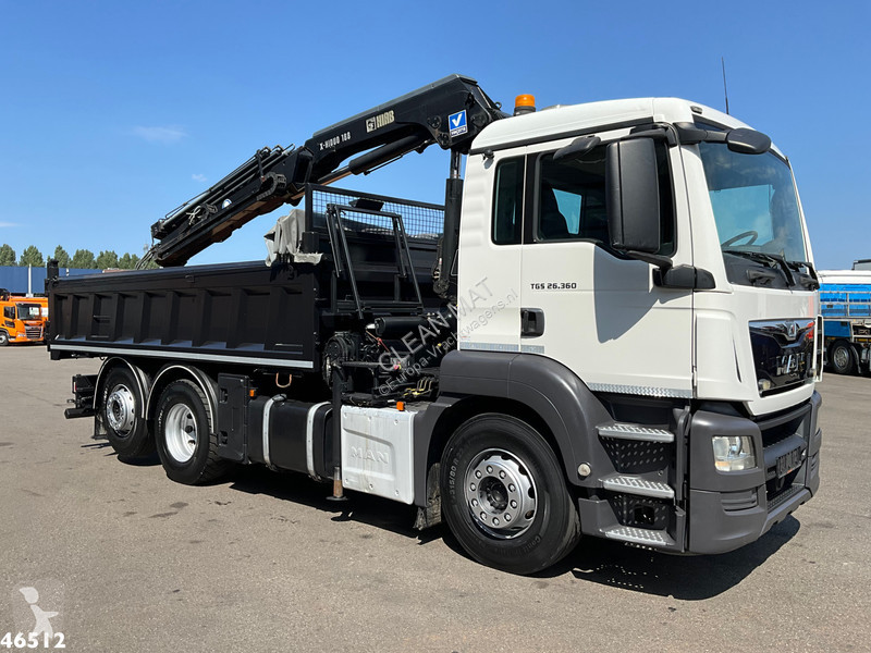شاحنة MAN TGS Euro 6 Hiab 18 Tonmeter laadkraan...