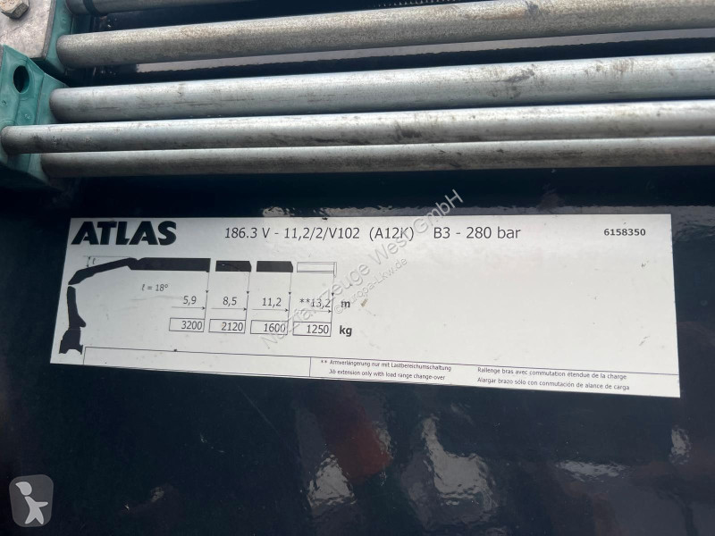 شاحنة DAF 480 FAN Baustoff*Atlas 186.3 Kran...