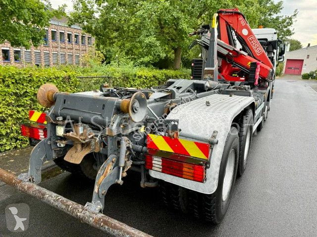 Camion Mercedes 3241 8x4/Abrollkipper+Fassi...