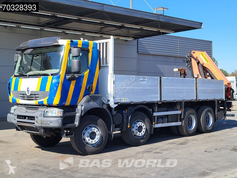 شاحنة Renault 430 8X4 Palfinger PK22002 EH Kran...