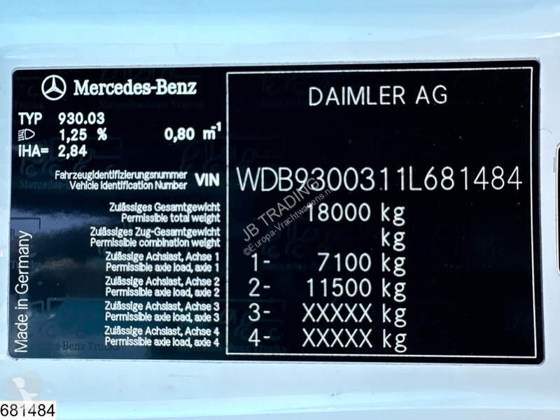 Mercedes 1841 EURO 5, Retarder, Esterer, 13350...
