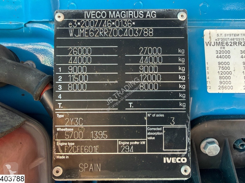 شاحنة Iveco 400 CNG 8X2, EURO 6, CNG, CIFA 9m3,...