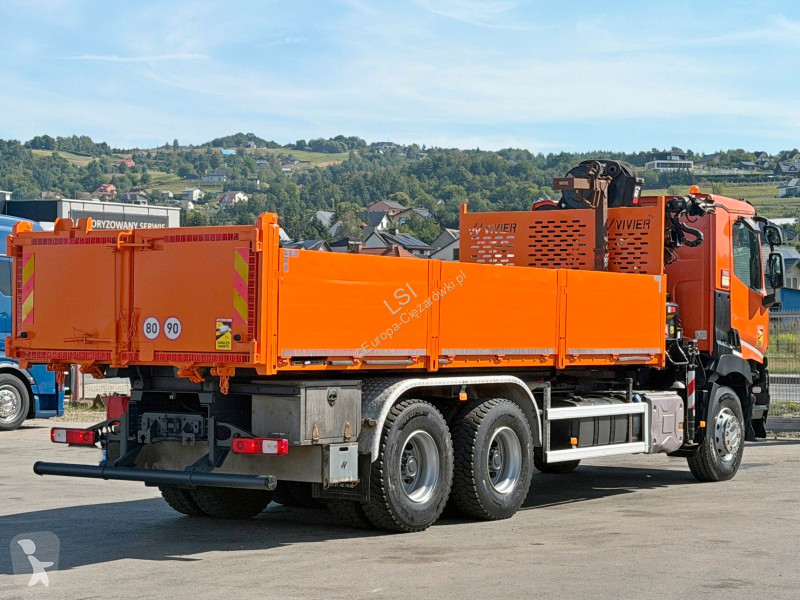شاحنة Renault C 430 *KIPPER 6,45m*HIAB 144 BS-3...