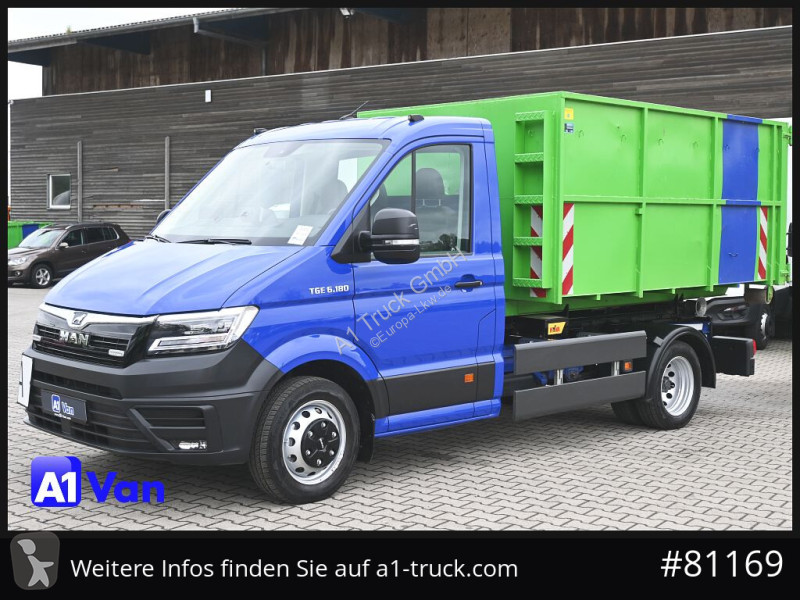Vrachtwagen MAN TGE 6.180 Abrollkipper, Klima,...
