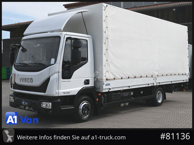 Camion Iveco Eurocargo 75E21 Pritsche Plane,...