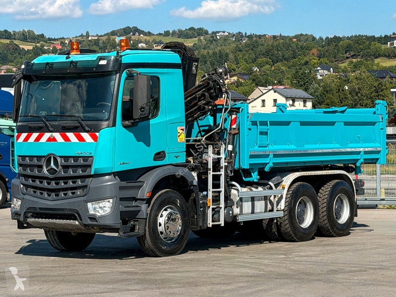 Camión Mercedes 2640 Kipper + HIAB 144 + FUNK *...