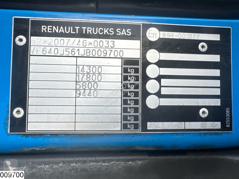 Kamion Renault D 14 210 EURO 6, Steel suspension