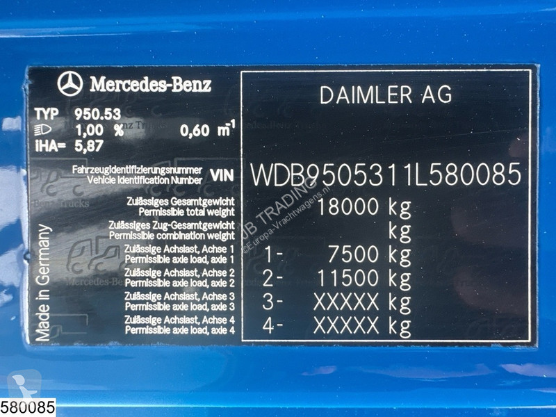 Kamion Mercedes 1824 EURO 5, ADR, 13.500 L, 2 Comp