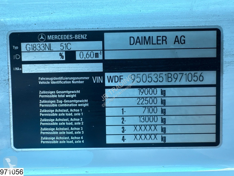 Camión Mercedes 1833 EURO 5, Terex 165.2E - A3,...
