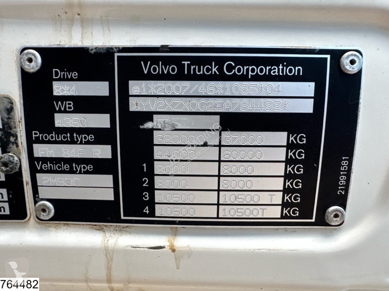 Teherautó Volvo 450 8x4, Euro 6, hub reduction,...