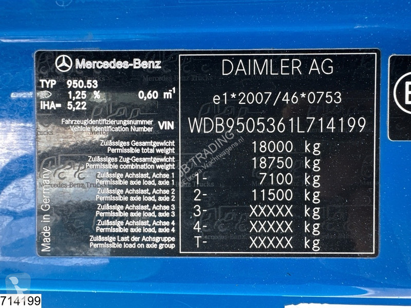 Teherautó Mercedes 1824 EURO 5, Manual...