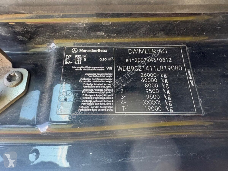 Camion Mercedes Actros 2641 K 6x4 Actros 2641 K...