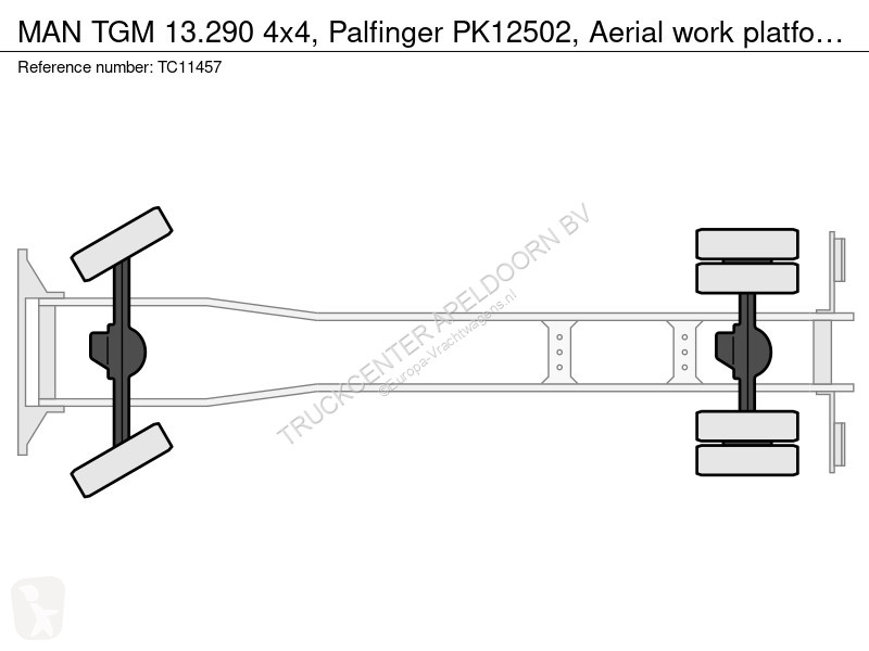 Camion MAN TGM 13.290 4x4, Palfinger PK12502,...