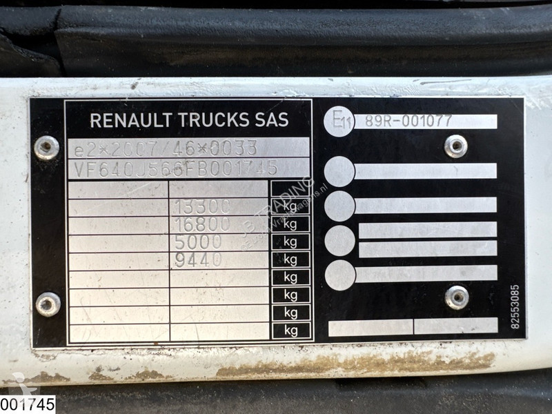 Lastbil Renault D 13 210 EURO 6, MBB Palfinger