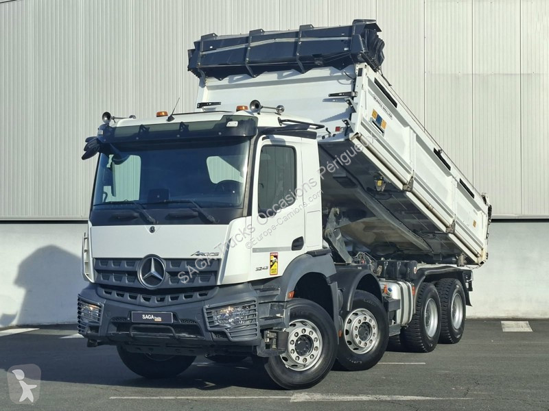 Lastbil Mercedes 3246 8x4/4 Bi benne Meiller +...