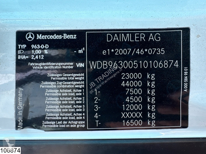 Lastbil Mercedes 2548 6x2, EURO 6, Retarder,...