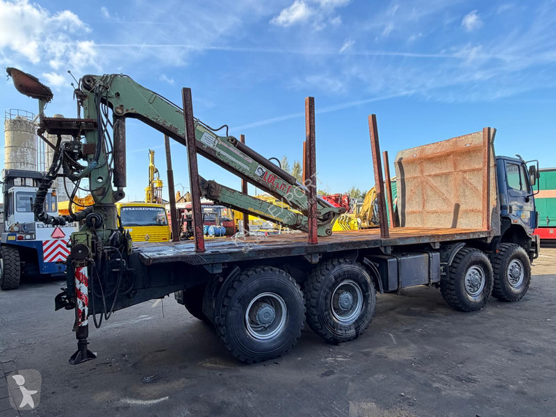 Lastbil Mercedes 3538 Open Box With Crane - 8x8...