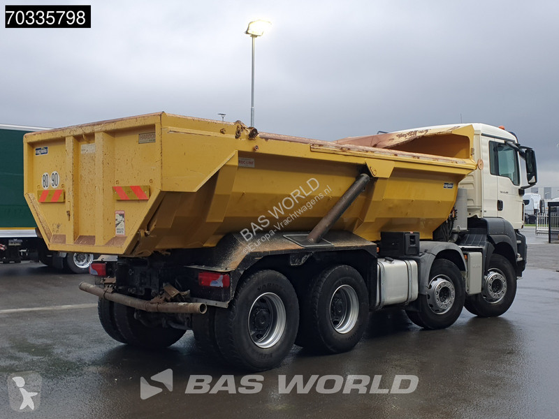 Lastbil MAN TGS 8X4 15m3 tipper steel...