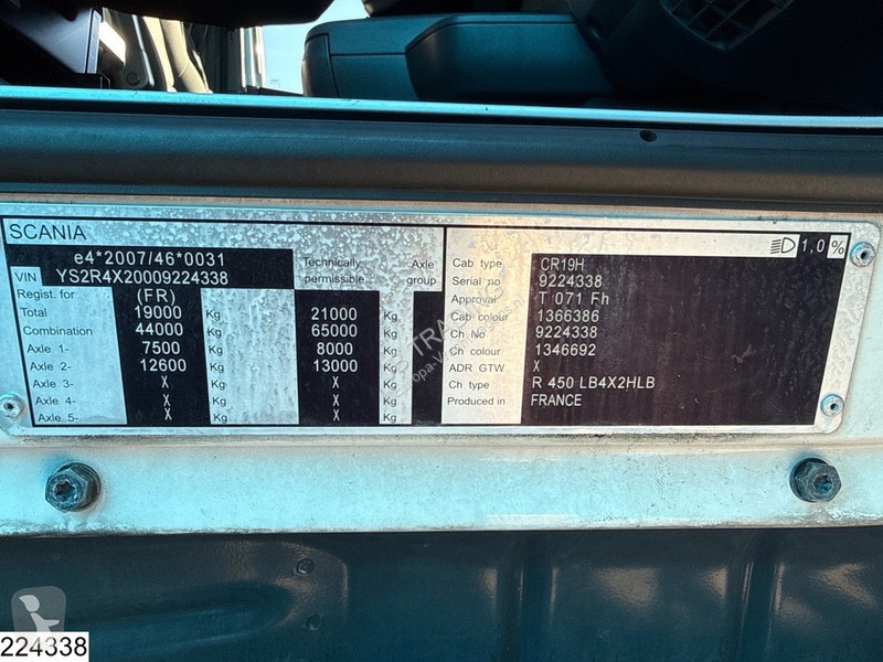 Teherautó Scania 450 EUO 6, etarder