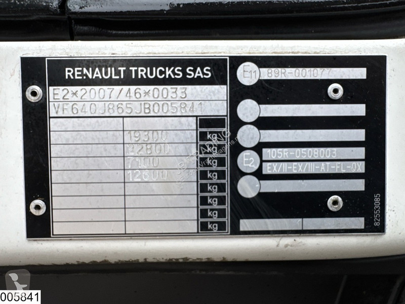 Renault D 19 280 EURO 6, Telma truck