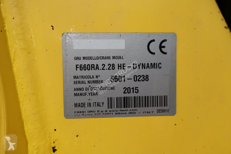 Kamion Volvo FM 460 8X4 * FASSI 60RA.2.28...