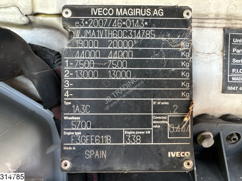 Kamion Iveco 460 EURO 6, Rolfo, Combi, Retarder