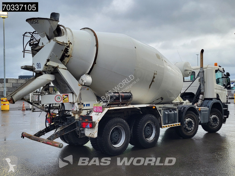 Kamion Scania P410 P 8X4 9m3 iebherr mixer Full...