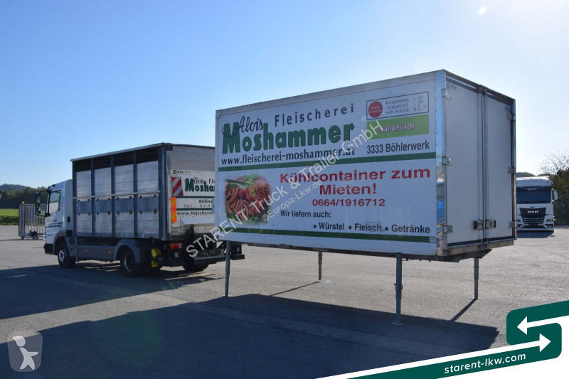 Lastbil Mercedes 815 BDF-Viehaufbau + Kühlaufbau